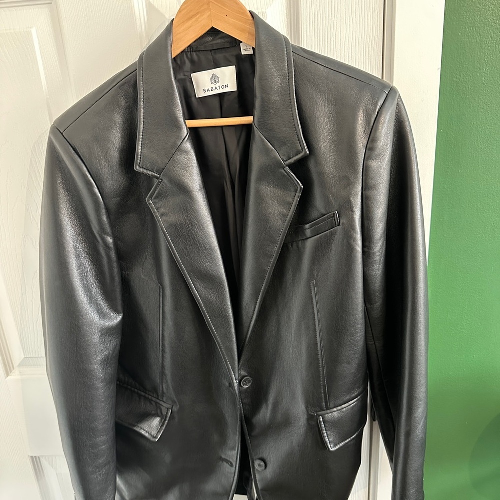 Babaton Black Leather Jacket